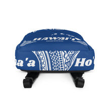 Load image into Gallery viewer, Tribal Shaka Hawai'i Blue Backpack