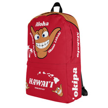 Load image into Gallery viewer, Cousin Shaka Red Backpack - Hawai'i