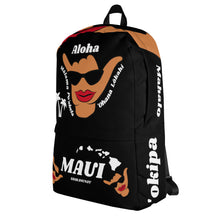 Load image into Gallery viewer, Wahine Shaka Black Backpack - Maui