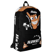 Load image into Gallery viewer, Cousin Shaka Black Backpack - Hawai'i