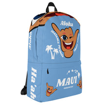 Load image into Gallery viewer, Wink Shaka Light Blue Backpack - Maui