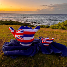 Load image into Gallery viewer, Flag of Hawai&#39;i / Coconut Tribal Plush Shakanunay