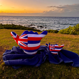 Flag of Hawai'i / Coconut Tribal Plush Shakanunay