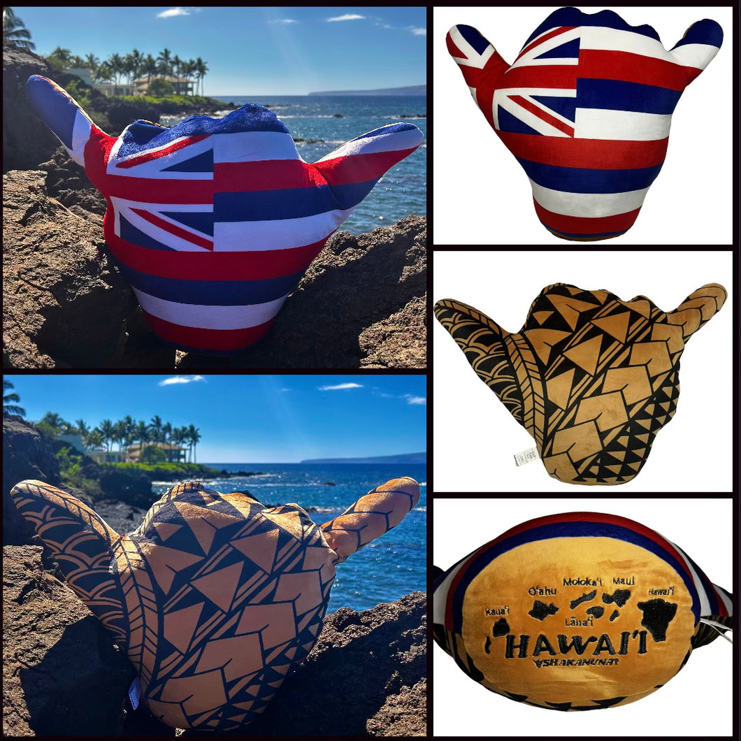 Flag of Hawai'i / Coconut Tribal Plush Shakanunay
