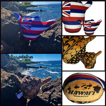 Load image into Gallery viewer, Flag of Hawai&#39;i / Coconut Tribal Plush Shakanunay