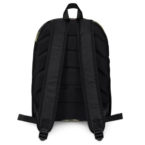 Camo Shaka Black Backpack - Hawai'i (Green Words)