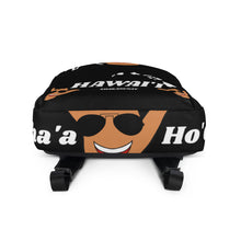 Load image into Gallery viewer, Braddah Shaka Black Backpack - Hawai&#39;i