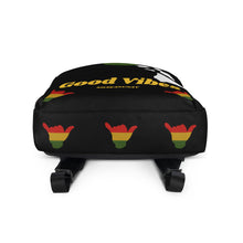 Load image into Gallery viewer, Rasta Shaka Black Backpack - Good Vibes Hawai&#39;i