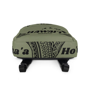 Tribal Shaka Hawai'i Green Backpack