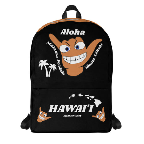 Cousin Shaka Black Backpack - Hawai'i