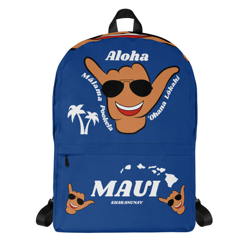 Braddah Shaka Blue Backpack - Maui