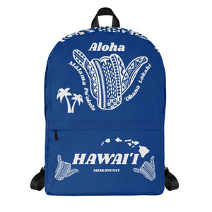 Tribal Shaka Hawai'i Blue Backpack