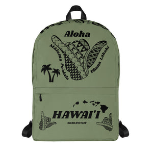 Hawai'i Tribal 2.0 Green Backpack