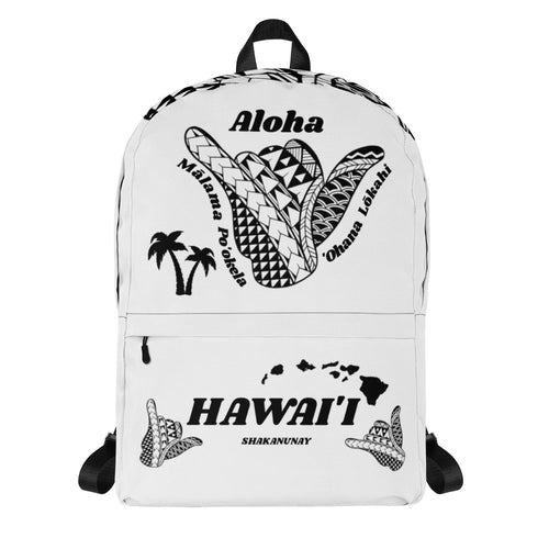 Hawai'i Tribal 2.0 White Backpack