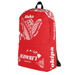 Hawai'i Tribal 2.0 Red Backpack