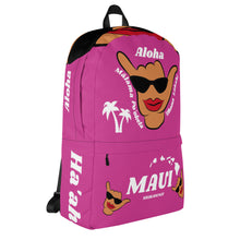 Load image into Gallery viewer, Wahine Shaka DRKPink Backpack - Maui