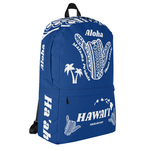 Tribal Shaka Hawai'i Blue Backpack
