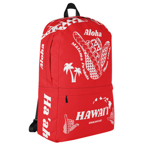 Hawai'i Tribal 2.0 Red Backpack