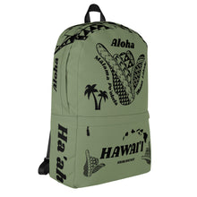 Load image into Gallery viewer, Hawai&#39;i Tribal 2.0 Green Backpack
