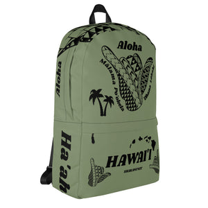 Hawai'i Tribal 2.0 Green Backpack