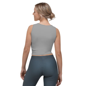 California Crop Top Tank Grey