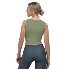 Load image into Gallery viewer, Camo Shaka Green Crop Tank