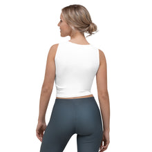 Load image into Gallery viewer, Camo Shaka White Crop Tank