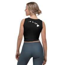 Load image into Gallery viewer, Hawai&#39;i Tribal 2.0 Black Crop Tank