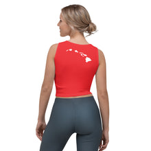 Load image into Gallery viewer, Hawai&#39;i Tribal 2.0 Red Crop Tank