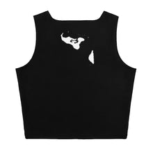 Load image into Gallery viewer, Kingdom of Tonga Tribal Black Crop Tank