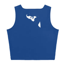Load image into Gallery viewer, Kingdom of Tonga Tribal Blue Crop Tank