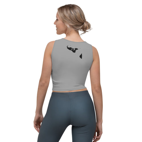 Kingdom of Tonga Tribal Grey Crop Tank