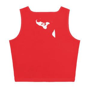 Kingdom of Tonga Tribal 2.0 Red Crop Tank