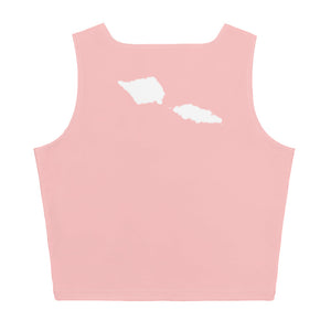 Samoa Tribal Crop Tank - Pink