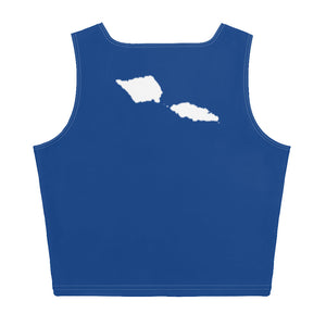 Samoa Crop Tank - Blue