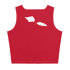 Samoa Crop Tank - Red