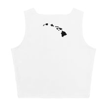 Load image into Gallery viewer, Hawai&#39;i Crop Top Tank -White