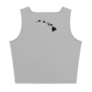 Hawai'i Crop Top Tank -Grey
