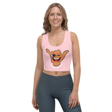 Load image into Gallery viewer, Wink Shaka Pink Crop Tank