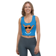 Load image into Gallery viewer, Braddah Shaka Blue Crop Tank