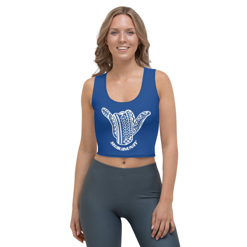 Hawai'i Tribal Blue Crop Tank