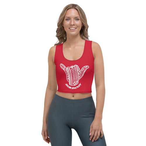 Hawai'i Tribal Red Crop Tank