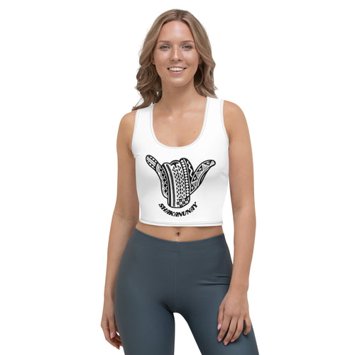 Hawai'i Tribal White Crop Tank