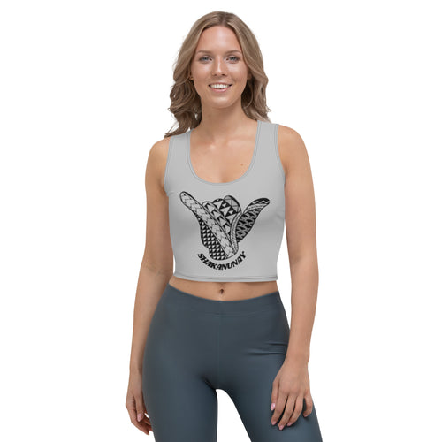 Hawai'i Tribal 2.0 Grey Crop Tank