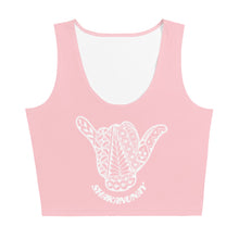 Load image into Gallery viewer, Kingdom of Tonga Tribal Pink Crop Tank