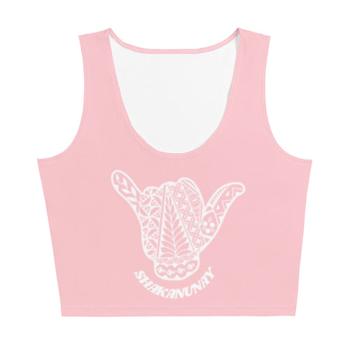 Kingdom of Tonga Tribal Pink Crop Tank