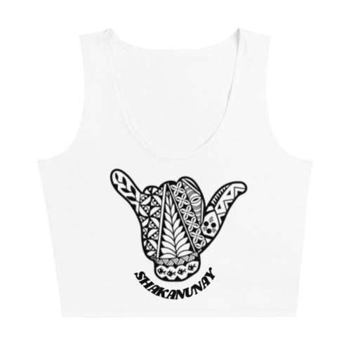 Kingdom of Tonga Tribal White Crop Tank