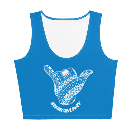 Kingdom of Tonga Tribal 2.0 Blue Crop Tank