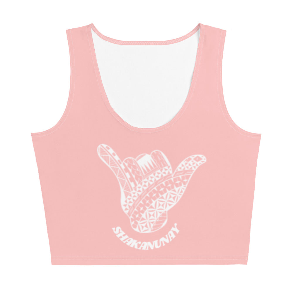 Kingdom of Tonga Tribal 2.0 Pink Crop Tank