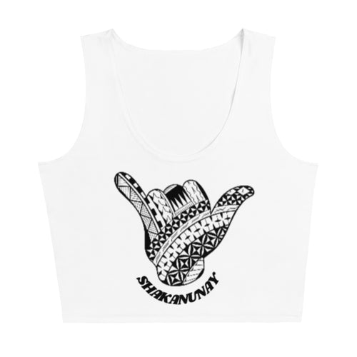 Kingdom of Tonga Tribal 2.0 White Crop Tank